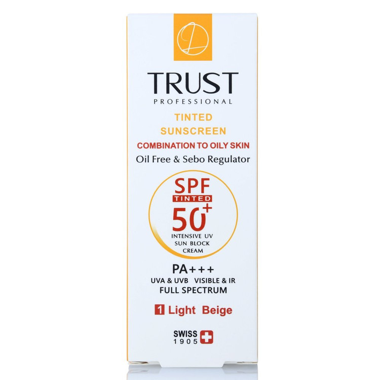 کرم ضد آفتاب رنگی تراست پوست چرب