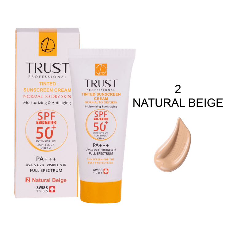 ضد آفتاب رنگی پوست خشک بژ طبیعی حجم۴۰میل